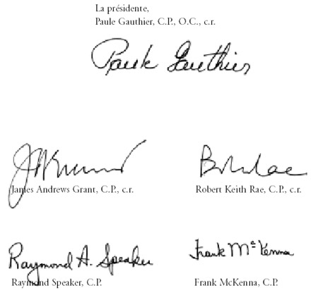 Signatures